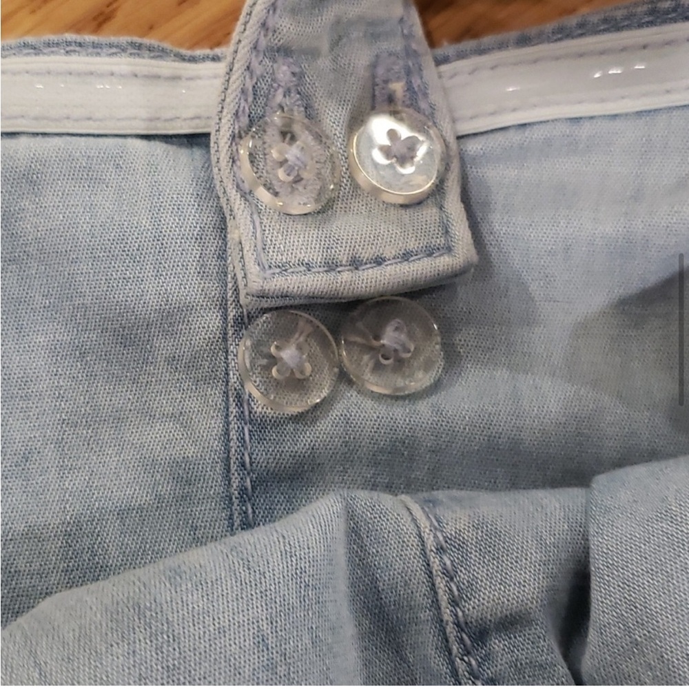 White House Black Market Jean Peplum Top - Picture 6 of 6